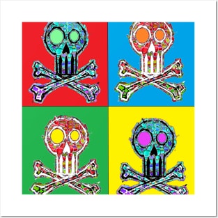 pop art skull art pop Posters and Art